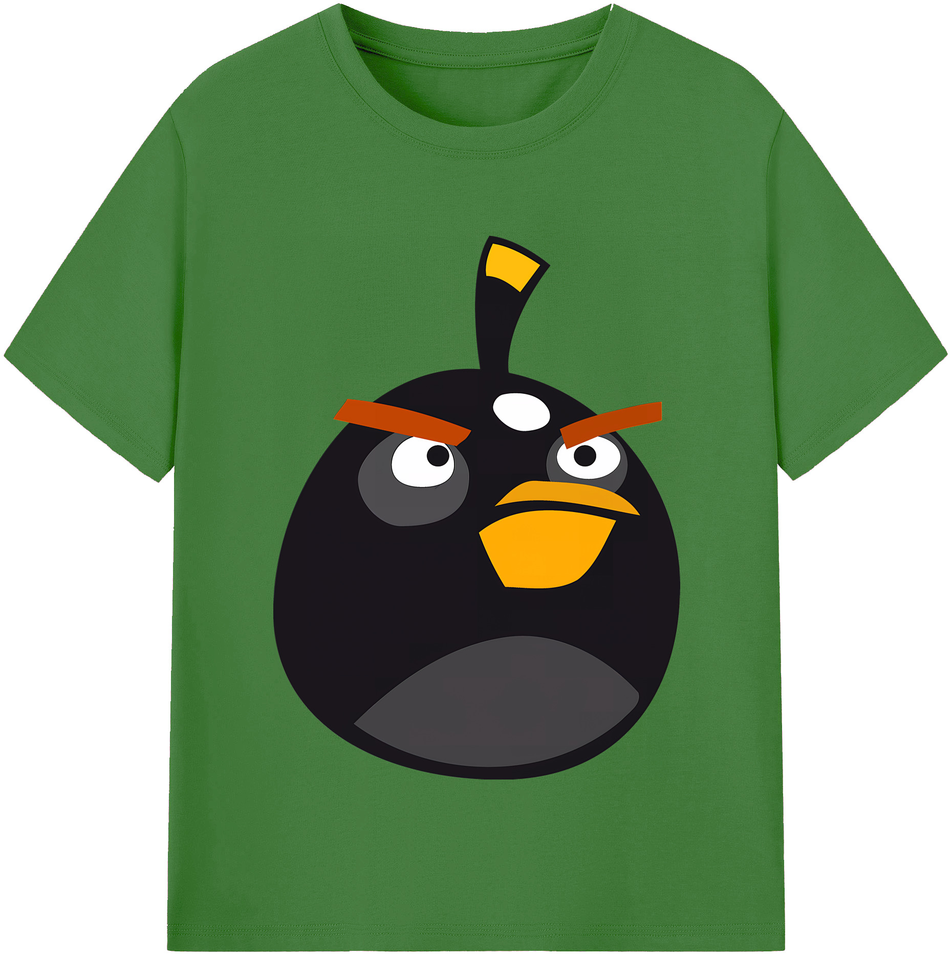 （画像用） Angry Birds アングリーバード レディースカジュアルプリントTシャツ（綿100％）